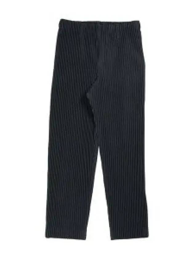 Tailored Pleated Straight Pants Black - ISSEY MIYAKE - BALAAN 2