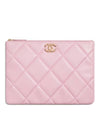 19 Medium Lambskin Clutch Bag Pink - CHANEL - BALAAN 1