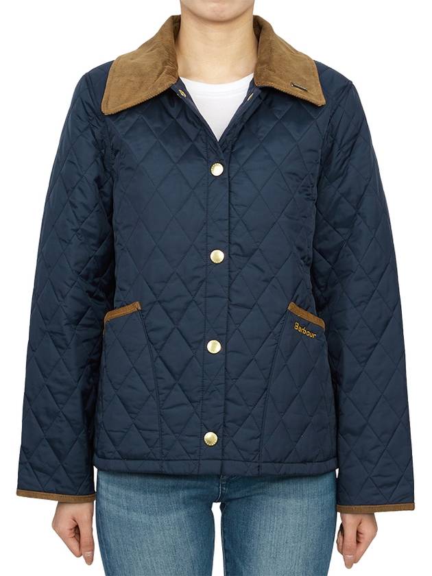 30th Anniversary Riddesdale Crop Quilted Jacket Navy - BARBOUR - BALAAN 5