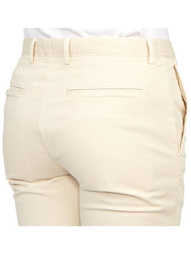 Men's Cotton Blend Straight Pants Beige - THEORY - BALAAN 11