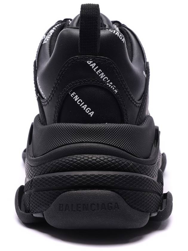 Allover Logo Triple S Low Top Sneakers Black - BALENCIAGA - BALAAN 5