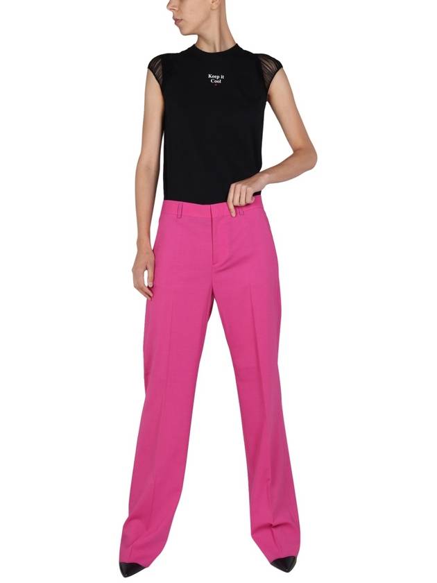 wide straight pants pink - DSQUARED2 - BALAAN 3