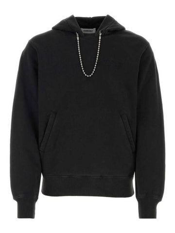 Hooded Sweatshirt BMBB001S24FLE001 1010 Black - AMBUSH - BALAAN 1