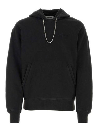 Hooded Sweatshirt BMBB001S24FLE001 1010 Black - AMBUSH - BALAAN 1