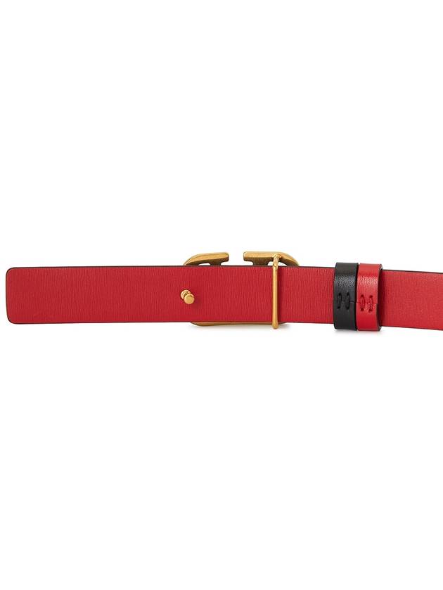 V Logo Signature Women s Double Sided Belt T0S12ZFR 0SM - VALENTINO - BALAAN 7