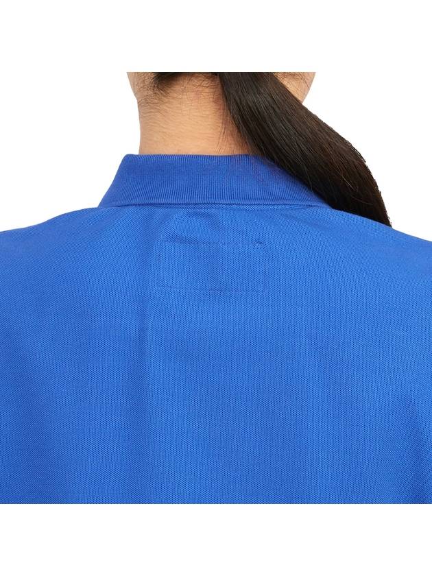 Women's Goody Emblem Short Sleeve PK Shirt Blue - HORN GARMENT - BALAAN 8