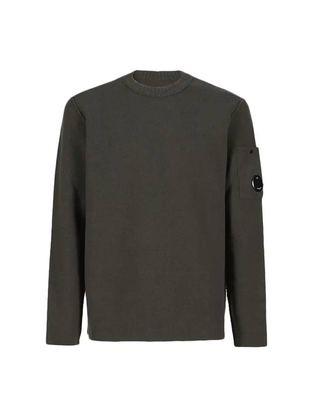 Lambswool Lens Knit Top Green - CP COMPANY - BALAAN 1