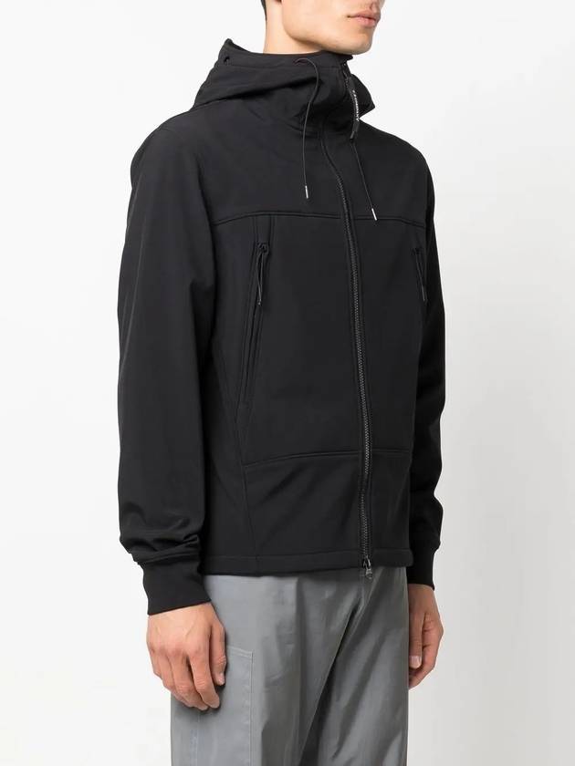 Men's Shell R Goggles Hooded Jacket Black - CP COMPANY - BALAAN 3