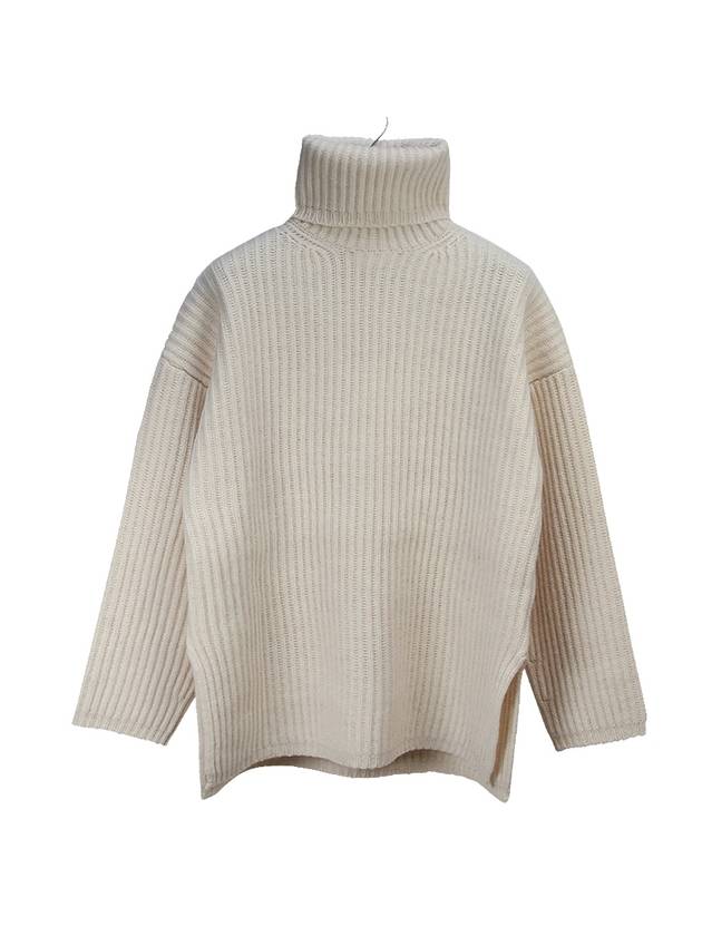 Oversized Fit Wool Turtleneck Off-White - ACNE STUDIOS - BALAAN 1