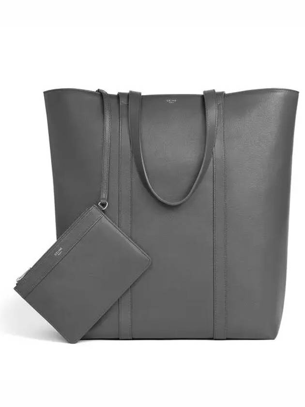 Museum Smooth Calfskin Tote Bag Black - CELINE - BALAAN 3