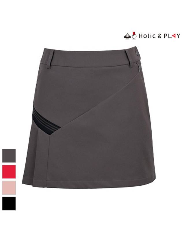 Women s white brushed pleated culottes HA3WCU001 - HOLIC&PLAY - BALAAN 4