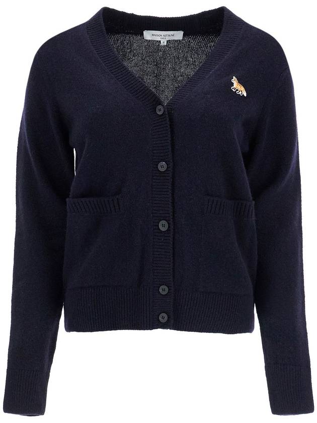 Baby Fox Patch Boxy Cardigan Navy - MAISON KITSUNE - BALAAN 2