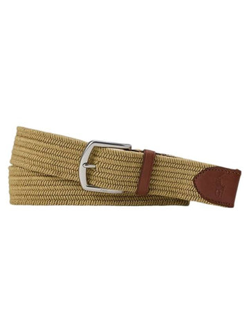 Braided Stretch Belt Timber Brown - POLO RALPH LAUREN - BALAAN 1