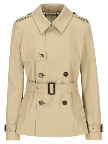 Burberry Coats Beige - BURBERRY - BALAAN 1