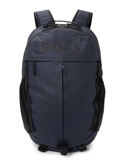 Stormy Rubberized Logo Backpack Navy - HUGO BOSS - BALAAN 2