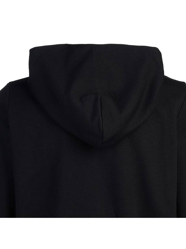 Jasons Embroidered Logo Zip Up Hoodie Black - RICK OWENS - BALAAN 7