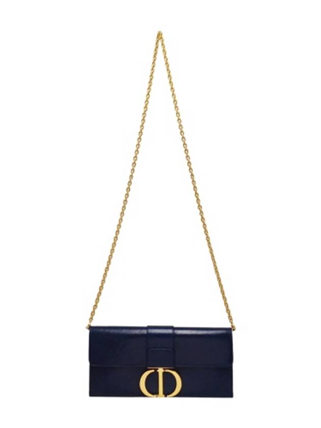 M9206UMPK Montaine 30 Navy Lambskin Gold Chain Clutch Cross Bag - DIOR - BALAAN 3