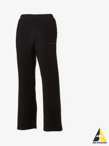 Women s Soft Ribbed Wide Pants 19 Black - NEW BALANCE - BALAAN 1