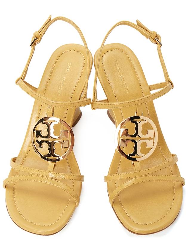 85MM Capri Miller Wedge Sandal Heels Yellow - TORY BURCH - BALAAN 3