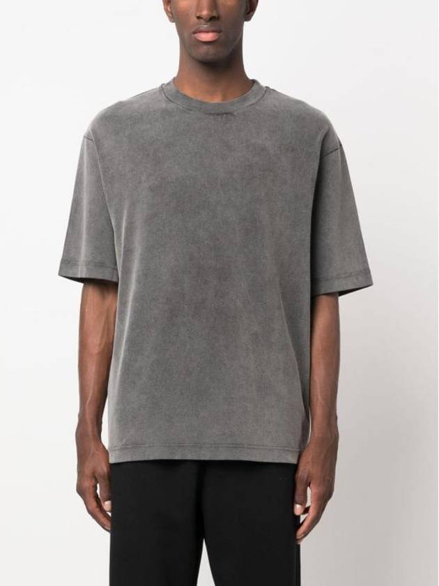 Back Logo Patch Crew Neck Short Sleeve T-Shirt Faded Black - ACNE STUDIOS - BALAAN 3