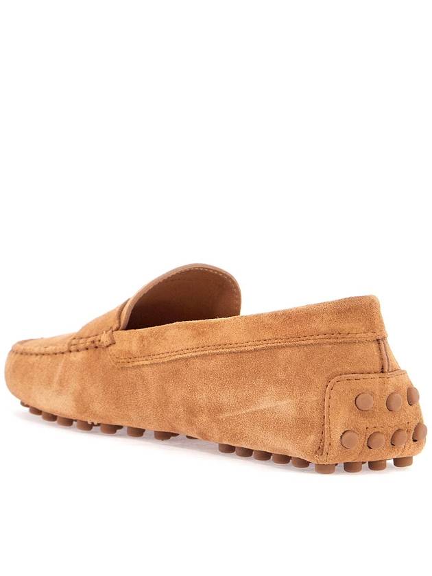 men's suede leather loafers in cognac - TOD'S - BALAAN 3