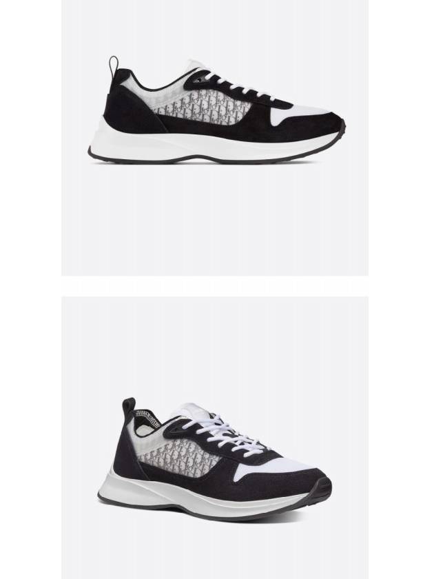 Oblique B25 Runner Low Top Sneakers Black - DIOR - BALAAN 5