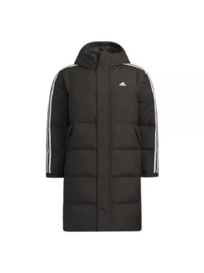 3ST long down padded jacket black - ADIDAS - BALAAN 2