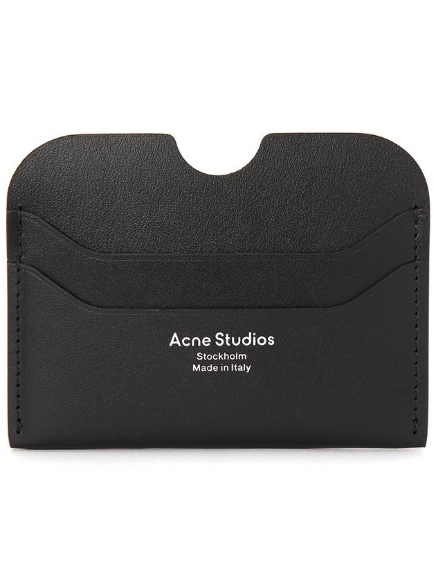 Silver Logo Card Wallet Black - ACNE STUDIOS - BALAAN 2