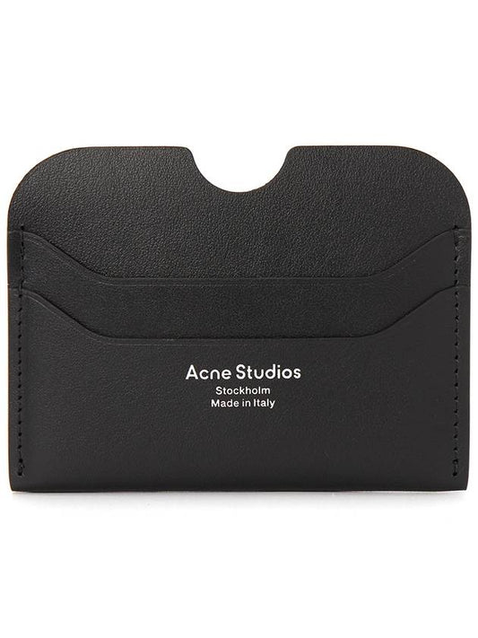 Silver Logo Card Wallet Black - ACNE STUDIOS - BALAAN 2