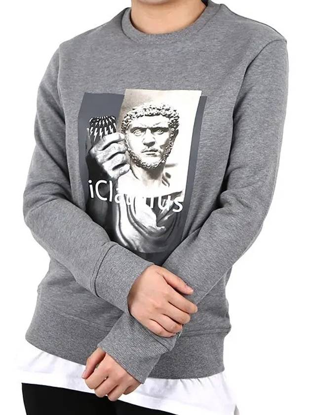 iCloudius Sweatshirt Gray PBJS441D W - NEIL BARRETT - BALAAN 3