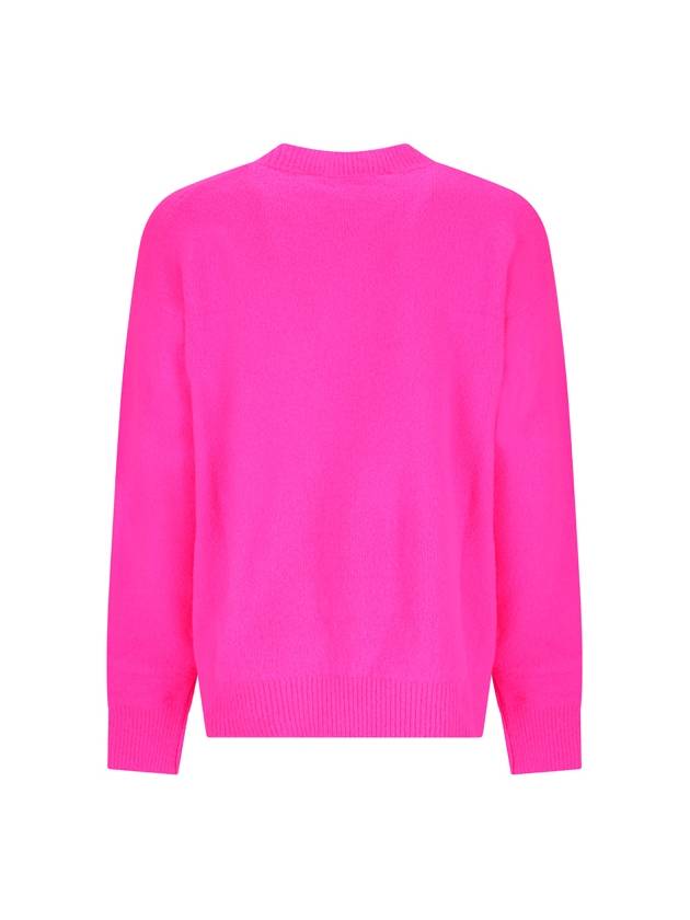 Basic Logo Crew Sweatshirt Fuschia PMHE054F23KNI0053210 - PALM ANGELS - BALAAN 3