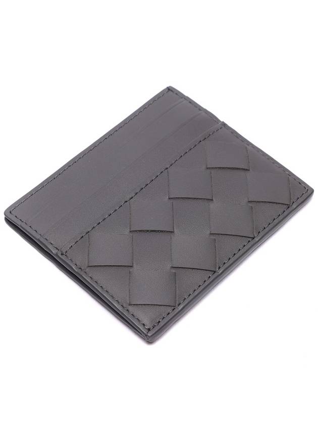 Intrecciato Leather Card Wallet Grey - BOTTEGA VENETA - BALAAN 6