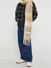 Check Mohair Muffler White Beige - ACNE STUDIOS - BALAAN 7