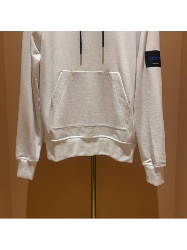 Embroidered Patch Detail Hoodie White - KITON - BALAAN 4