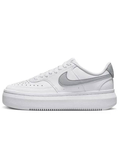 Women's Court Vision Alta Low Top Sneakers Grey White - NIKE - BALAAN 2