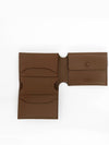 Folded card wallet holder camel brown FN UX SLGS000105 - ACNE STUDIOS - BALAAN 5