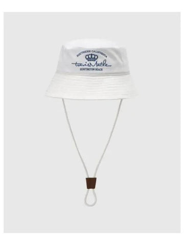 TRAVISMATHEW Women s Denim Look Bucket Hat Ivory - TRAVIS SCOTT - BALAAN 1