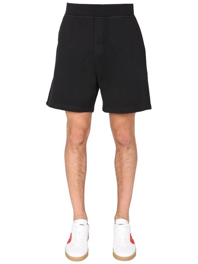 Men's Icon Bermuda Shorts Black - DSQUARED2 - BALAAN 2