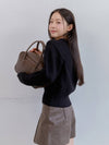 STITCH TOTE BAG_BROWN - ANOETIC - BALAAN 5