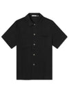 Box Boucle Short Sleeve Shirt Black - OUR LEGACY - BALAAN 2