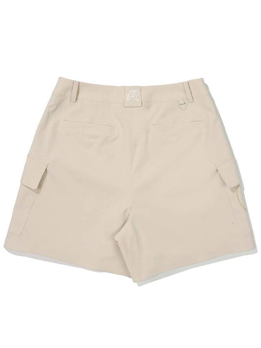 CARGO SHORT PANTS BEIGE WOMAN - MALBON GOLF - BALAAN 2