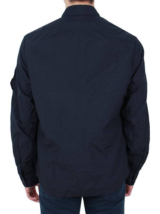 Taylon L Zip-up Long Sleeve Shirt Navy - CP COMPANY - BALAAN 6