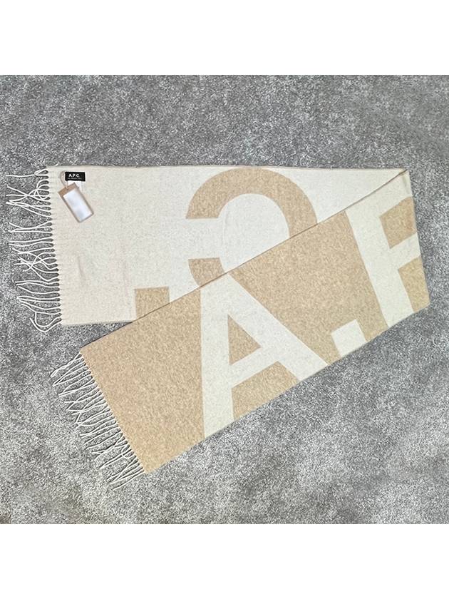 Maro Big Logo Muffler Camel - A.P.C. - BALAAN 4