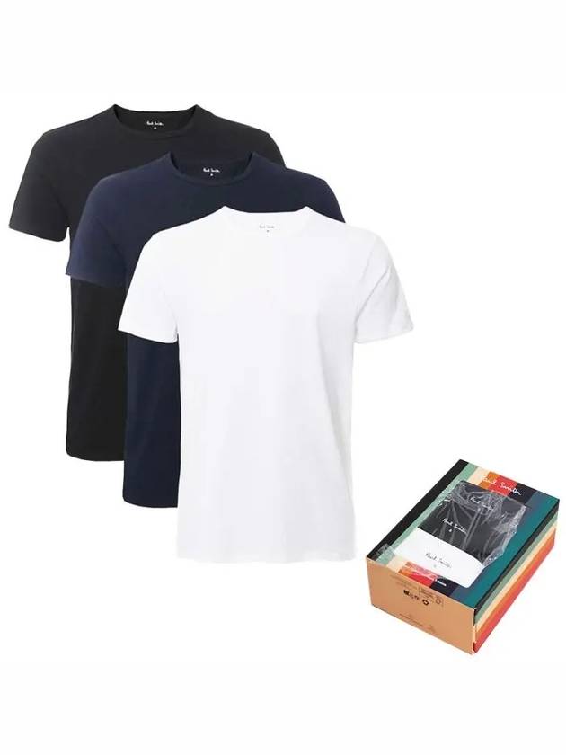 Mixed Modal Lounge Short Sleeve T-Shirts 3 Pack - PAUL SMITH - BALAAN 2