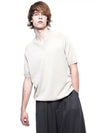 Men s RSVHK BE Reglan Slit V neck Half Knit Beige - CHANCE'S NOI - BALAAN 8