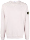 Garment Dyed Malfile Fleece Crewneck Sweatshirt Light Pink - STONE ISLAND - BALAAN 3