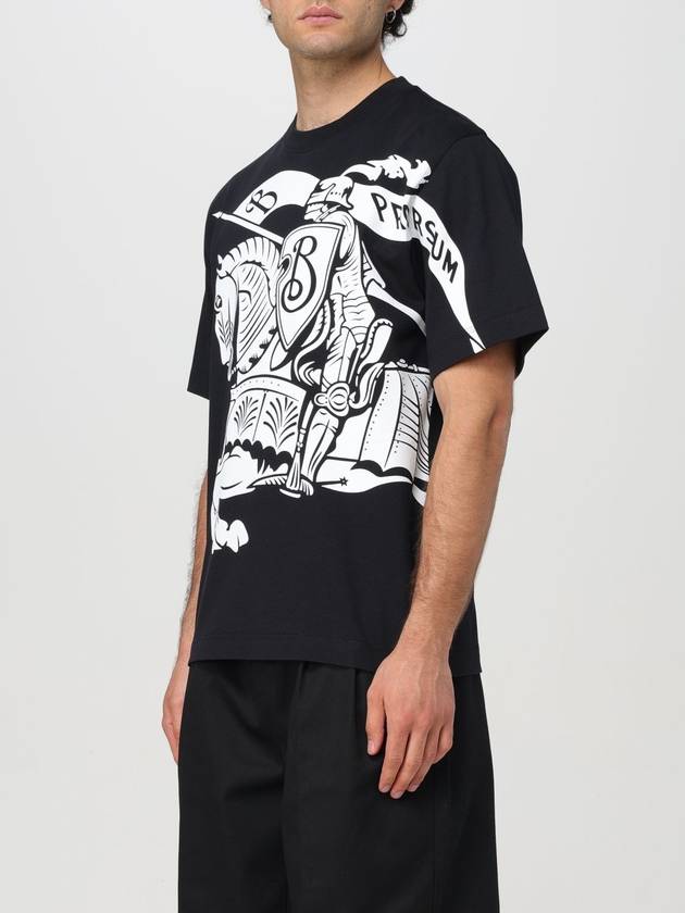 EKD Print Cotton Short Sleeve T-Shirt Black - BURBERRY - BALAAN 5