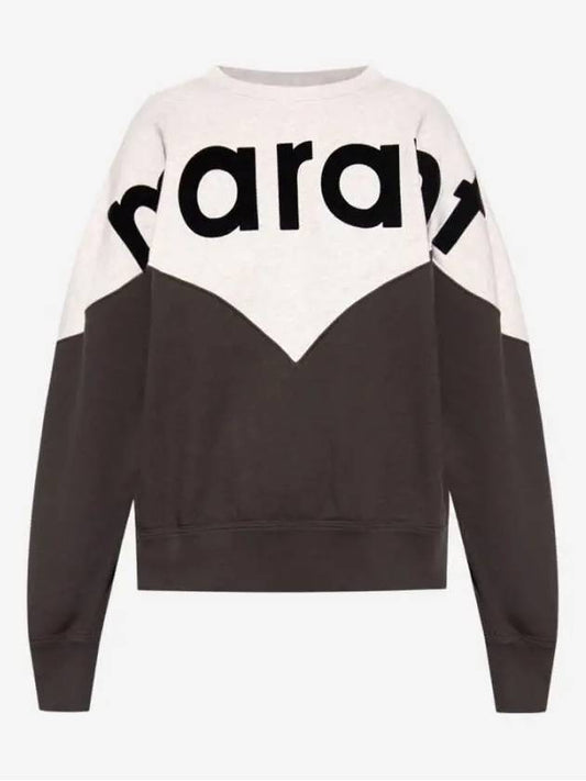 W Isabel Marant Houston Two tone Sweatshirt Faded Black SW0006FA A1M08E 02FK - ISABEL MARANT - BALAAN 1