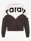 W Isabel Marant Houston Two tone Sweatshirt Faded Black SW0006FA A1M08E 02FK - ISABEL MARANT - BALAAN 1