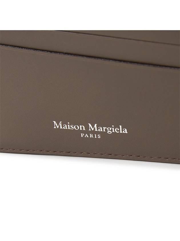 Stitched Bifold Leather Half Wallet Grey - MAISON MARGIELA - BALAAN 6